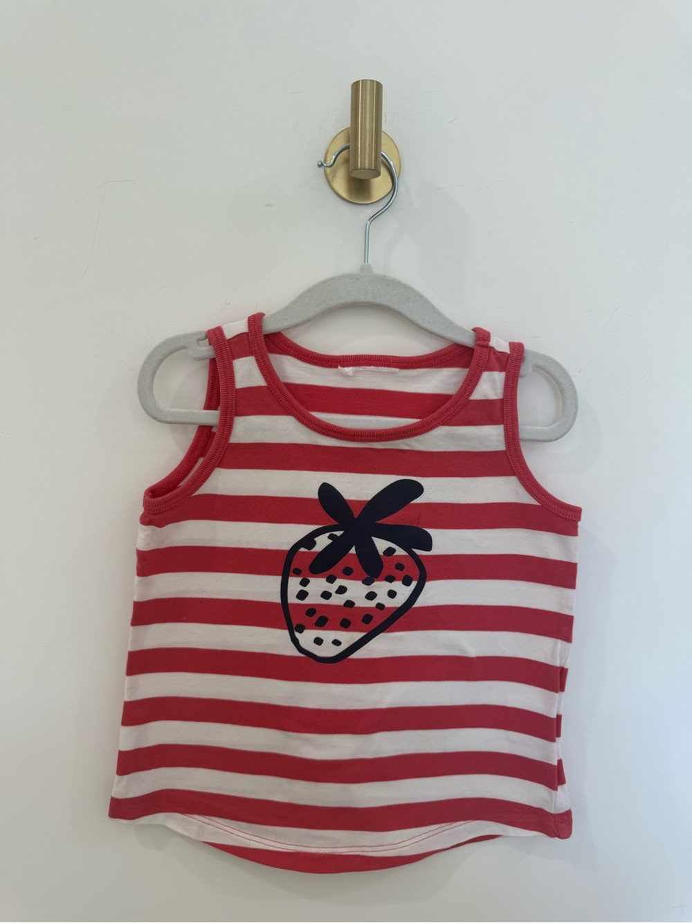 Hanna Andersson Striped Strawberry Tank Top